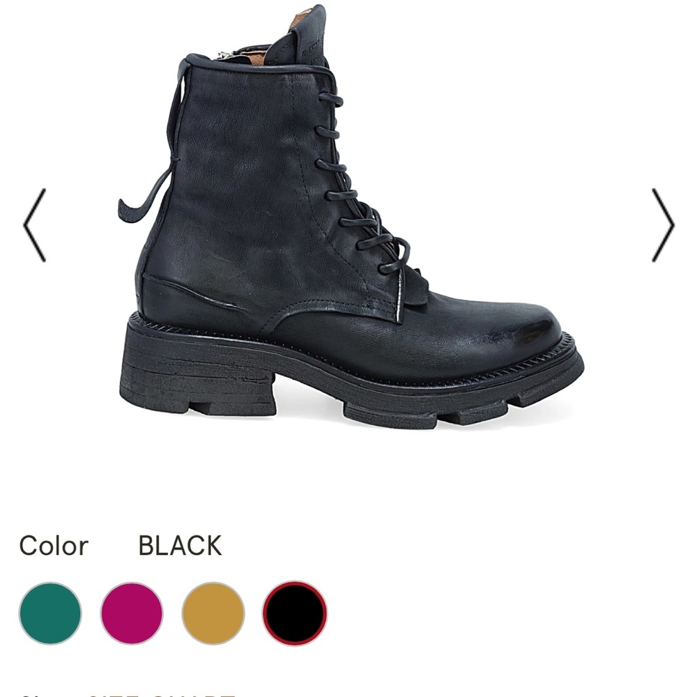 A.S.98 Black Women's Combat Boots